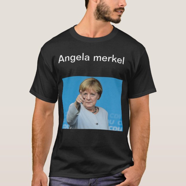 T - Shirt von Angela Merkel (Vorderseite)