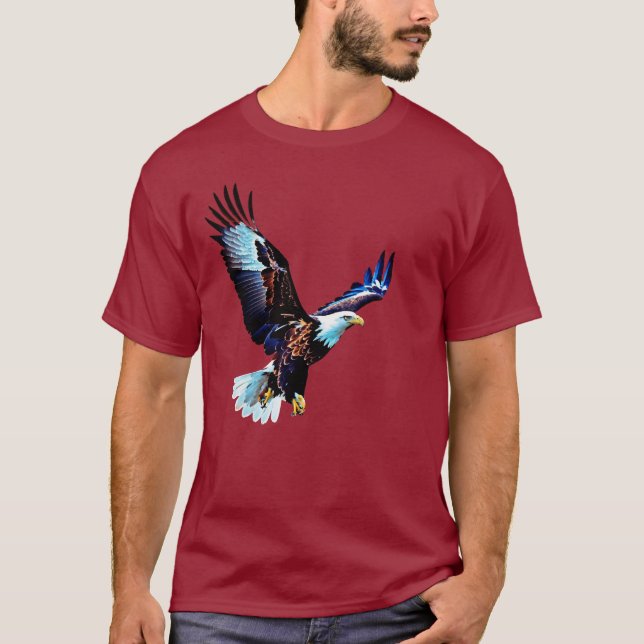 T - Shirt von fliegenden Adlern (Vorderseite)
