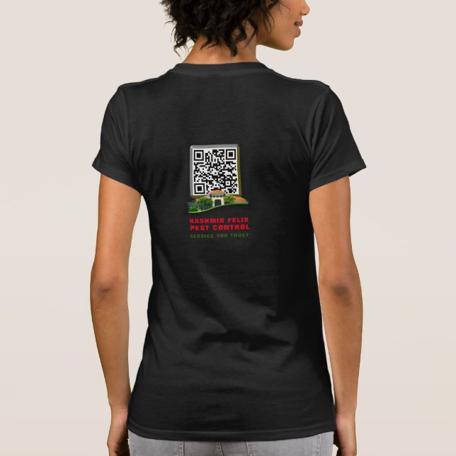 T - Shirt von Frauen (KFPC QR)aktualisiert (Rückseite)