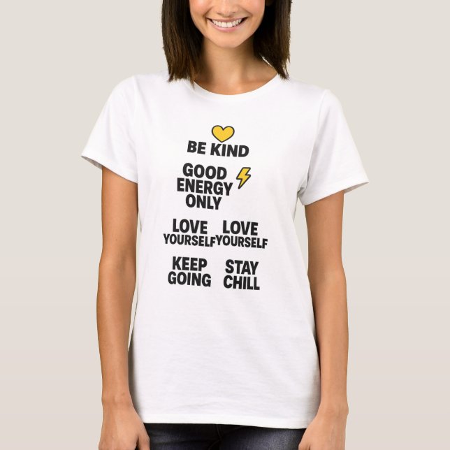 T - Shirt von Frauen - positive Energie und Liebe (Vorderseite)