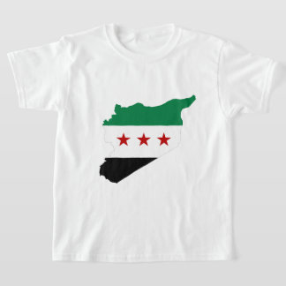 T - Shirt von Jungen - Syria-Karte - Syrische Unab