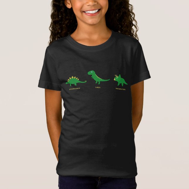 T - Shirt von Kindern mit Dinosauriern (Vorderseite)