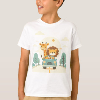T - Shirt von Kindern mit Niedlichen Cartoon Tiere