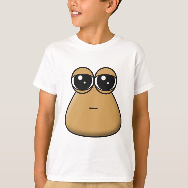 T - Shirt von Kindern - Sad Baby Pou (Vorderseite)