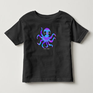 T - Shirt von Kleinkindern - Blauer violetter Okto