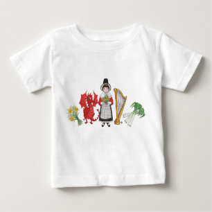 T - Shirt von Kleinkindern: Welsh Daffodils Dragon