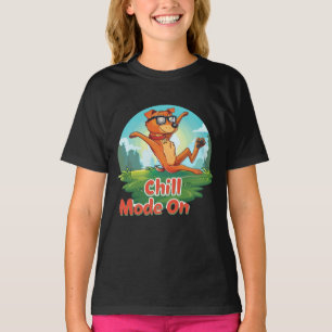 T - Shirt von Mädchen im Kinderspielmodus