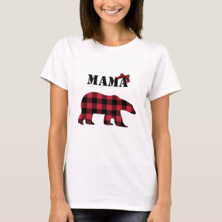 T - Shirt von Mama Bear Buffalo Kariert