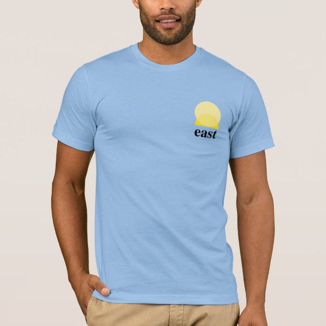 T - Shirt von Männern in Baby Blue (Vorderseite)