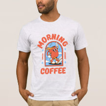 T - Shirt von Männern und Frauen - Morgenkaffee