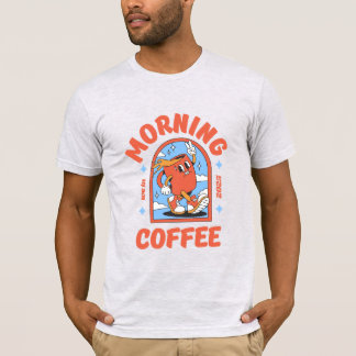 T - Shirt von Männern und Frauen - Morgenkaffee