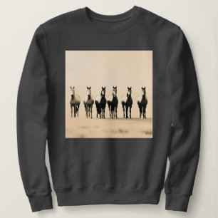 T - Shirt von Pferden, Shirt von Pferden, Sonnenli