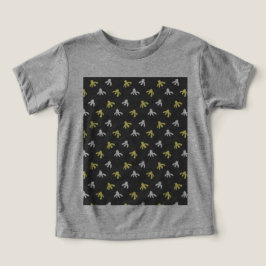 T - Shirt von Popcorn Kleinkind (Grau & Buttergelb