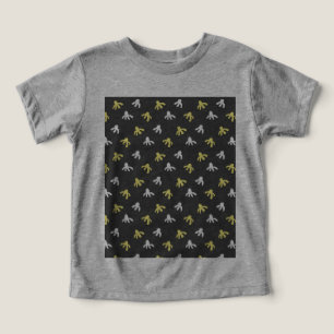 T - Shirt von Popcorn Kleinkind (Grau & Buttergelb