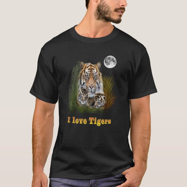 T - Shirt von Tiger und Knochen (Vorderseite)