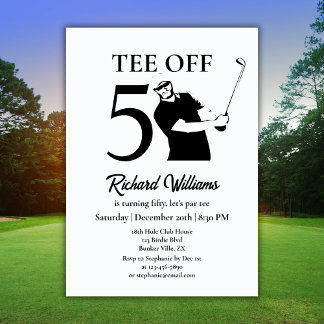 T-Shirt vor dem 50. Geburtstag eines neuen Mannes Einladung