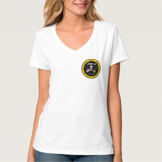 T - Shirt-(vorderes/hinteres Logo) der V-Hals T-Shirt