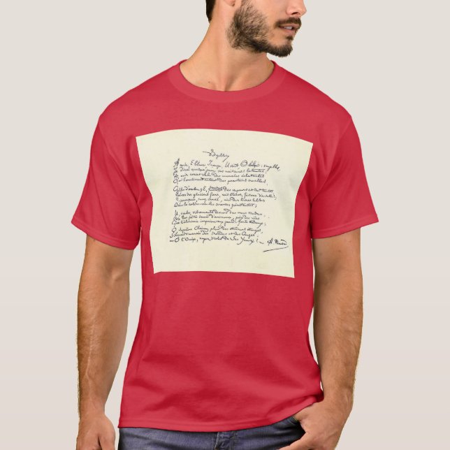 T - Shirt Voyelles (Rimbaud) (Vorderseite)