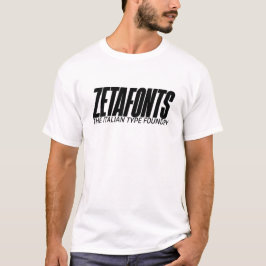 T-Shirt (W) - Zetafonts Die italienische Type Foun