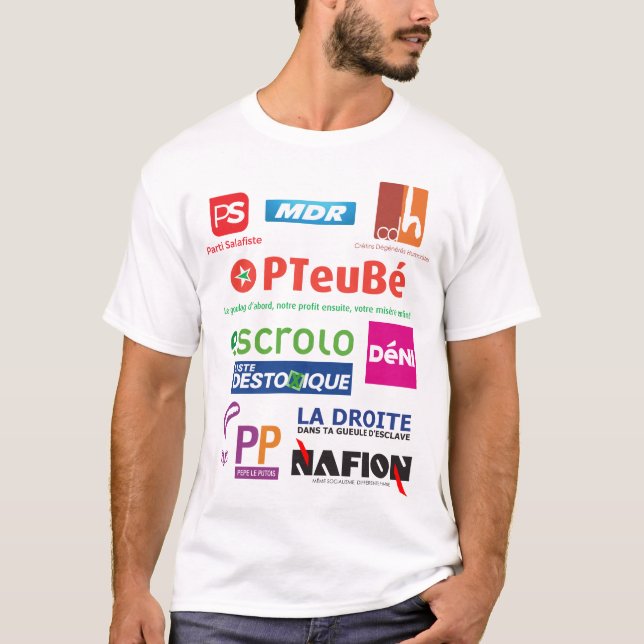 T-Shirt Wahlen 2019 Belgien Parodie (Vorderseite)