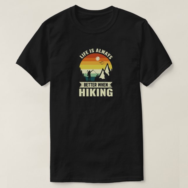 T - Shirt Wandern (Design vorne)