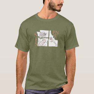 T - Shirt Washington E oregon P idaho T