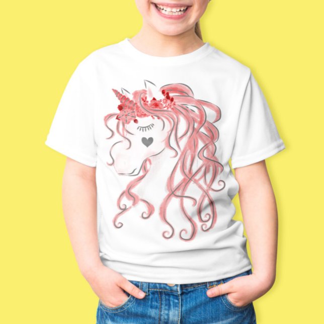 T - Shirt Watercolor Unicorn (Von Creator hochgeladen)
