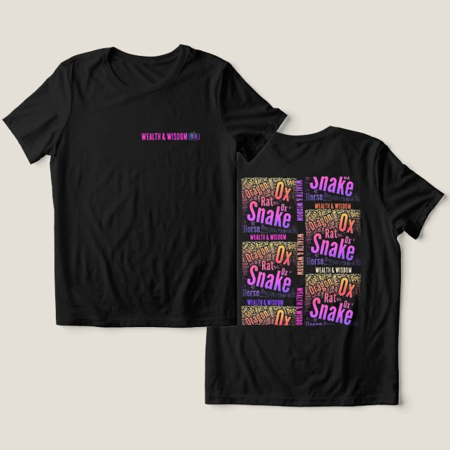 T-Shirt Wealth and Wisdom Tri-Blend Shirt (Design Vorderseite & Rückseite)