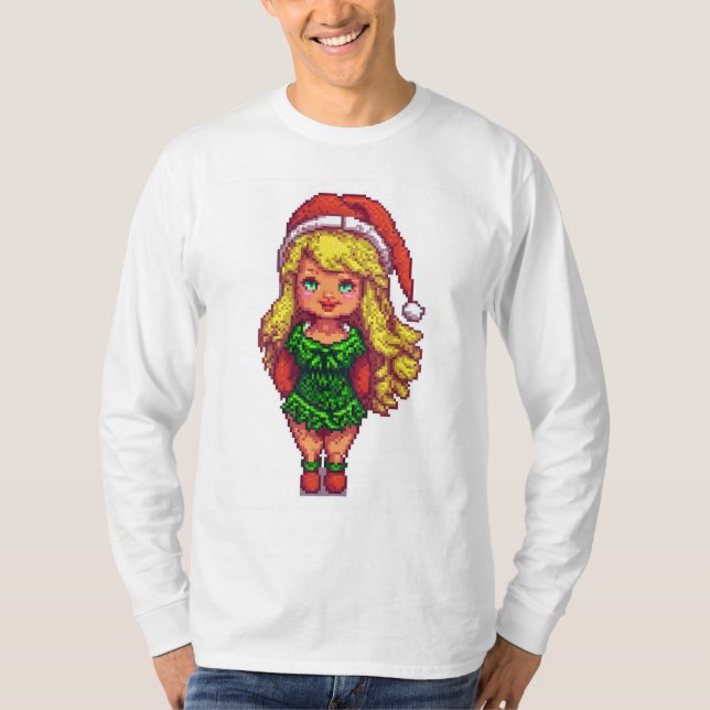 T - Shirt Weihnachtsmädchen (Vorderseite)