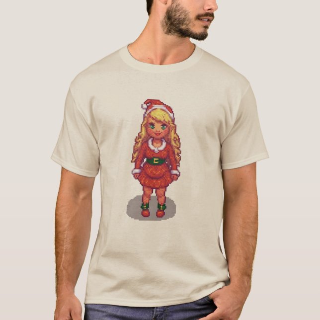 T - Shirt Weihnachtsmädchen (Vorderseite)
