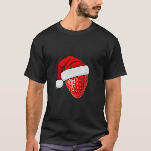 T - Shirt Weihnachtsmütze mit Erdbeere