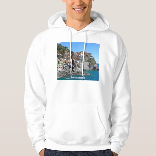 T - Shirt, weiß Hoodie (Vorderseite)