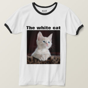 T - Shirt Weiße Farbe mit unverwechselbarem Desig