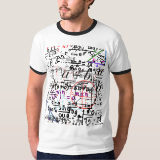 T - Shirt Weiße Mathematik gepatert und Nadelholz