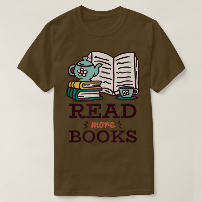 T - Shirt Weitere Bücher lesen (Design vorne)