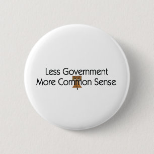 T-SHIRT weniger Regierungs-gesunder Button