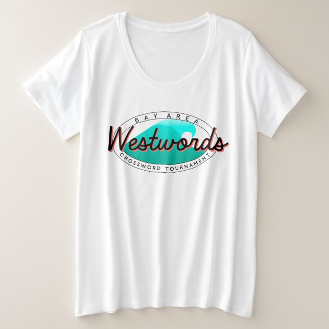 T - Shirt Westwörter (Frauen plus Größe) (Design vorne)