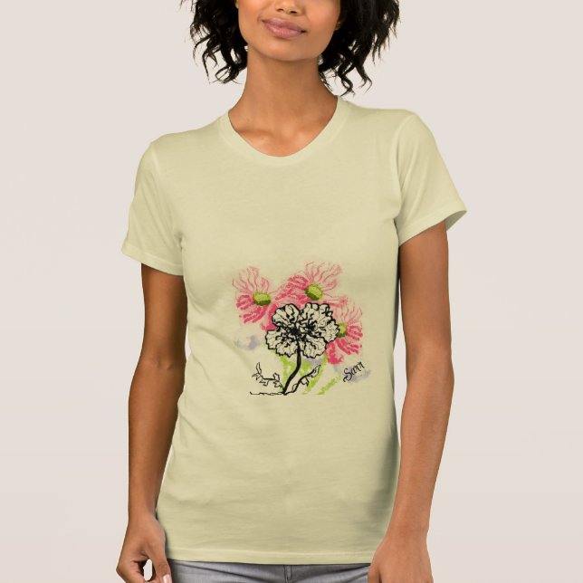 T-Shirt : Wilde Blumen (Vorderseite)