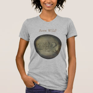 T - Shirt - wilde Pferde im Gelb