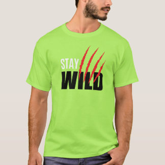 T - Shirt "Wildes Erlebnis - Natur - Zitat"