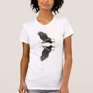 T - Shirt Wildlife Landing Bald Eagle
