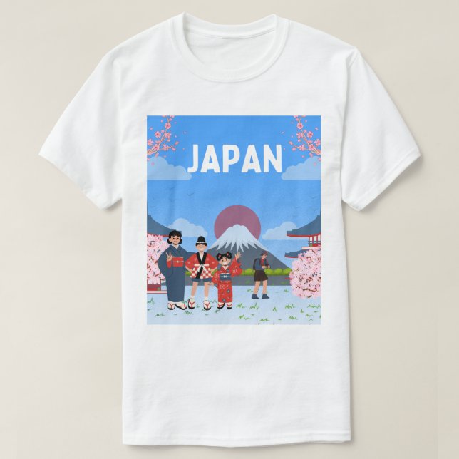 T-Shirt Willkommen in Japan  (Design vorne)