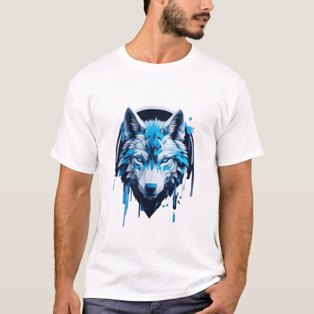 T-shirt with Wolf Design (Vorderseite)