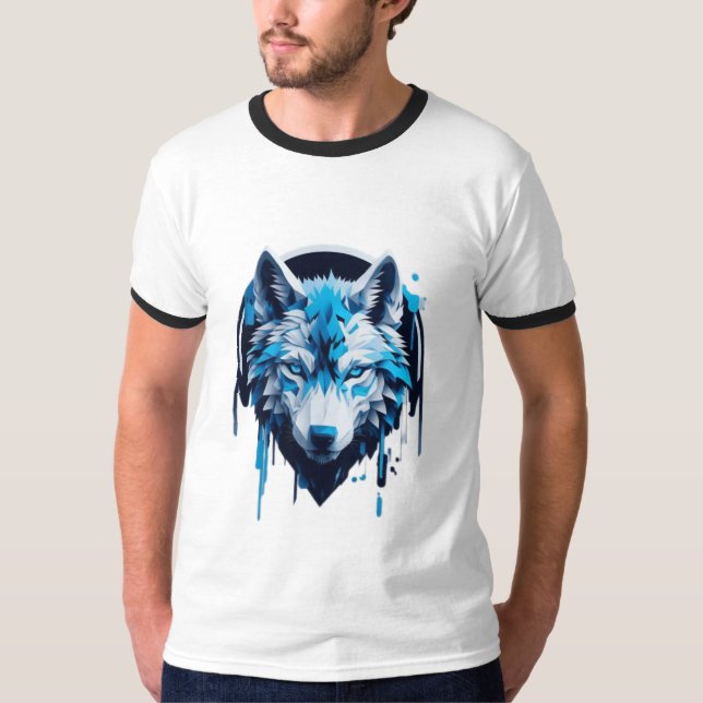 T-shirt with Wolf Design (Vorderseite)
