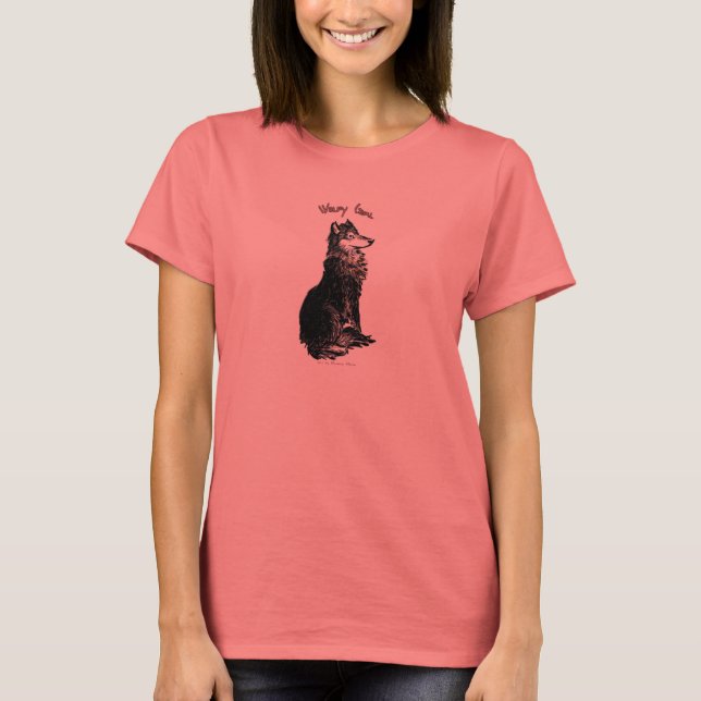 T - Shirt "Wolfy Girl" (Vorderseite)