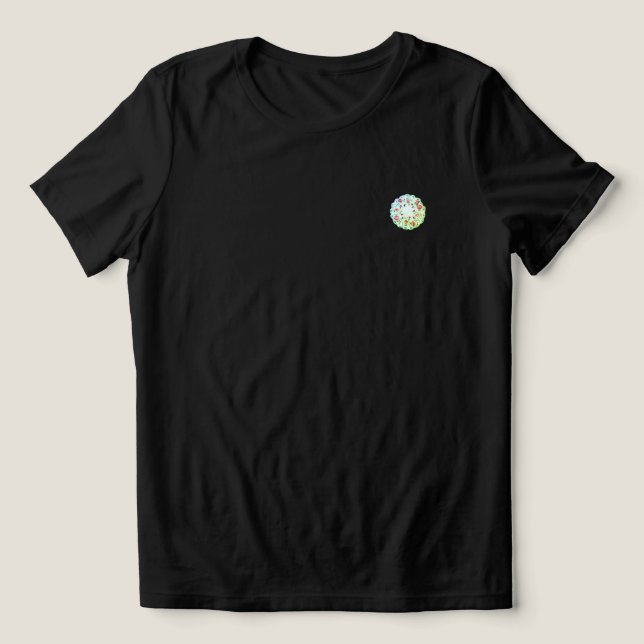 T - Shirt WOMENS BELLA TRI BLUME DESIGN STIL (Design Vorderseite)