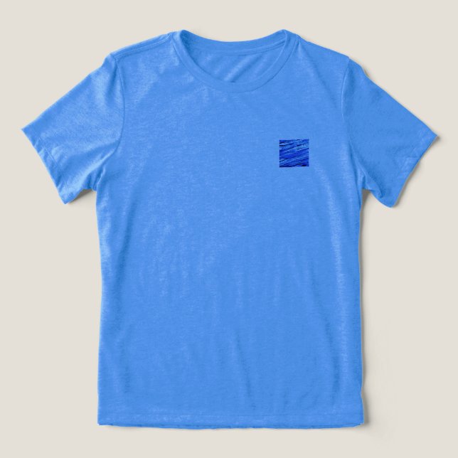 T - Shirt WOMENS BELLA TRI COOL BLAUE DESIGN (Design Vorderseite)