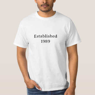 T - Shirt wurde 1989 gegründet