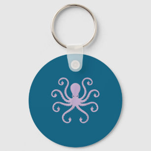 T-Shirt Wütender Oktopus Mittelfinger Neuheit Schlüsselanhänger