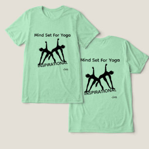 T-Shirt: Yoga Mind Set Tri-Blend Shirt